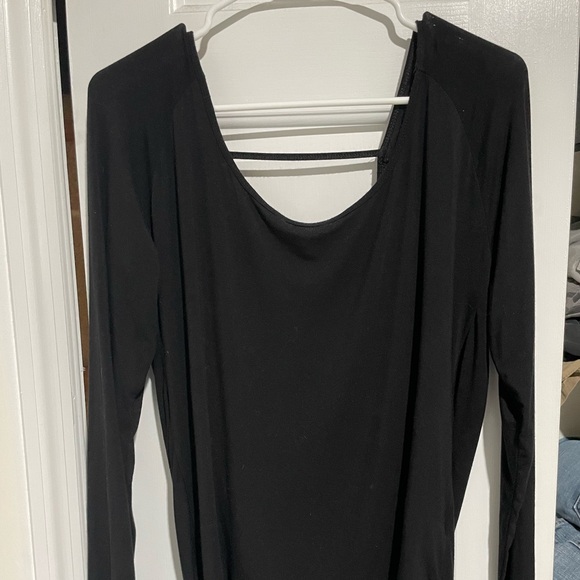 Black Zyia Namaste Long Sleeve T NWOT - Picture 3 of 6